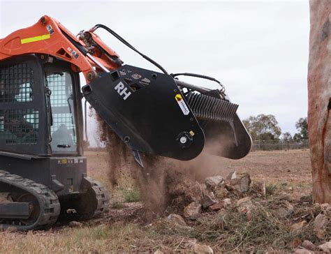 robo rock picker for skid steer|ez pick rock picker.